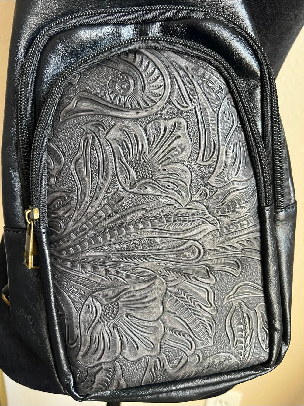Anthropologie Style Western Blake Leather Hobo Sling Bag